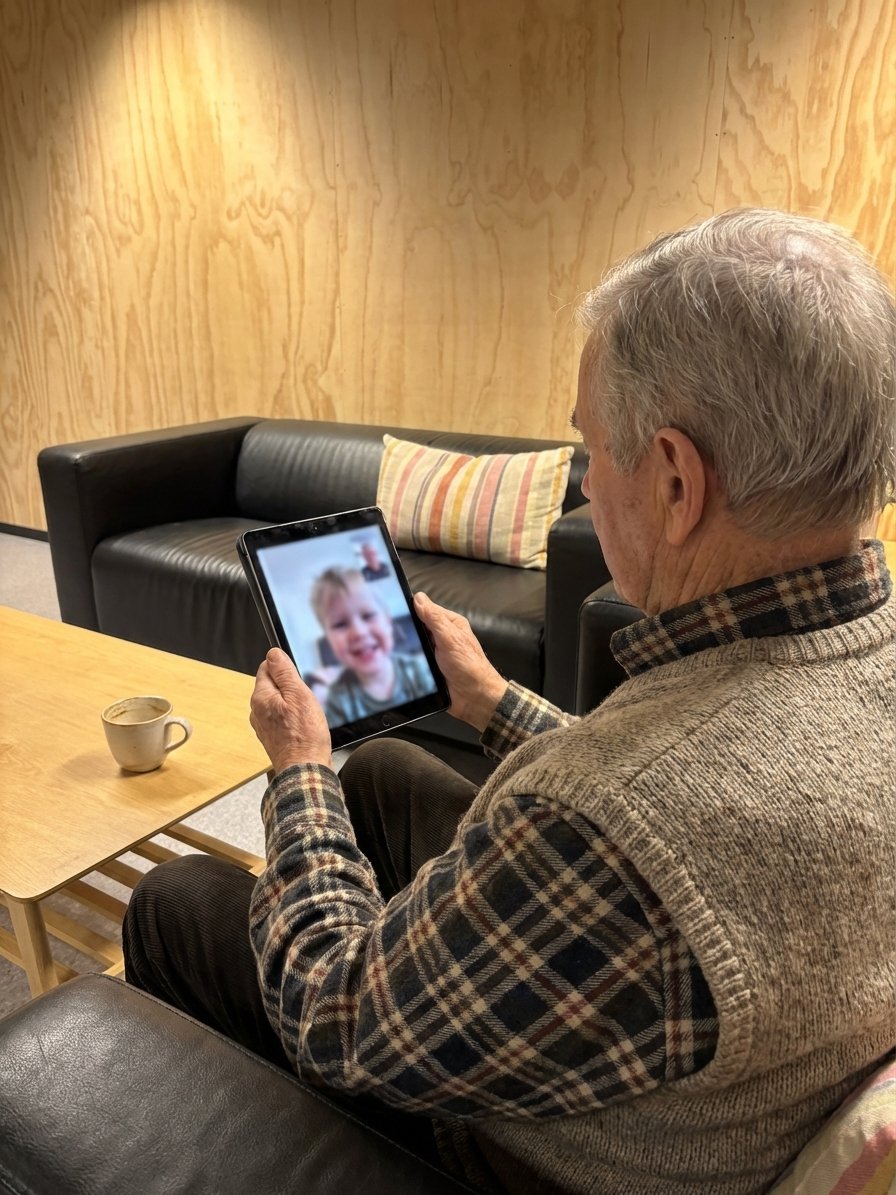 Bestemor lærte seg FaceTime. Nå ringer hun hver søndag.